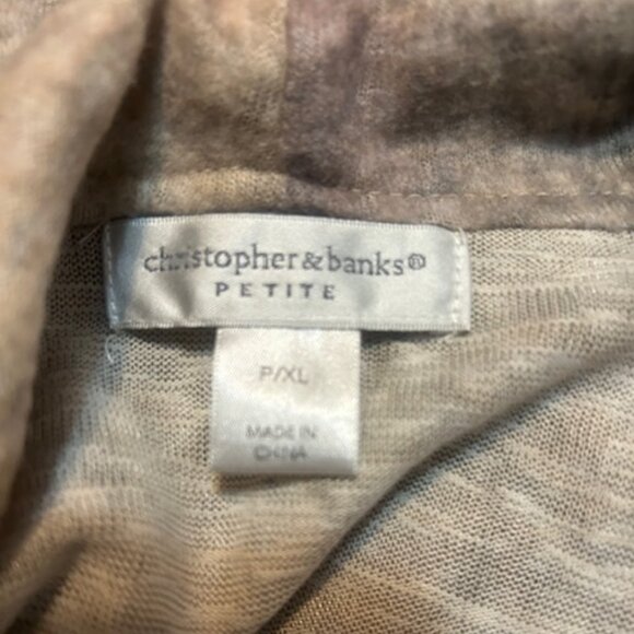 Christopher & Banks Petite Gradient cowlneck sweater, size P/XL - Picture 4 of 6